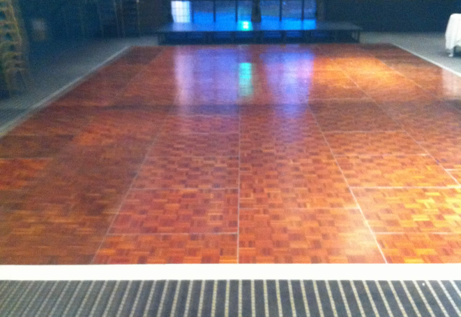 Parquet wooden dance floor