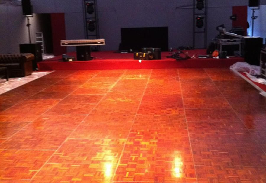 Wooden dance floor